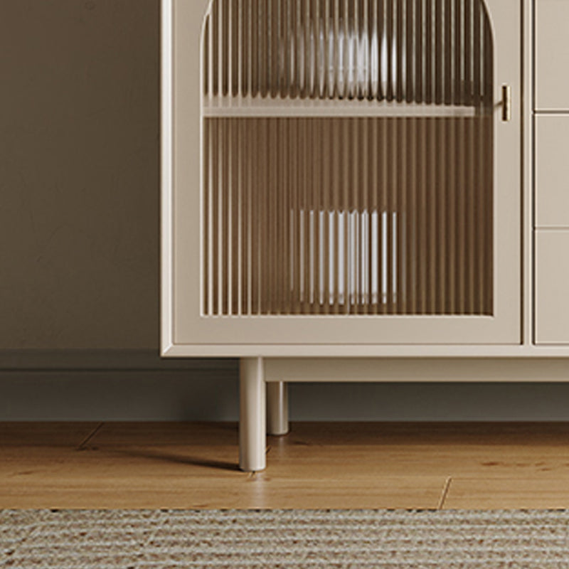 Contemporary Dining Buffet with Drawers Wood Buffet Server for Kitchen Clearhalo 'buffet_sideboard' 'Buffets & Sideboards' 'furn' 'furn_buffet_sideboard' 'Furniture' 'Kitchen & Dining Furniture' 6088084