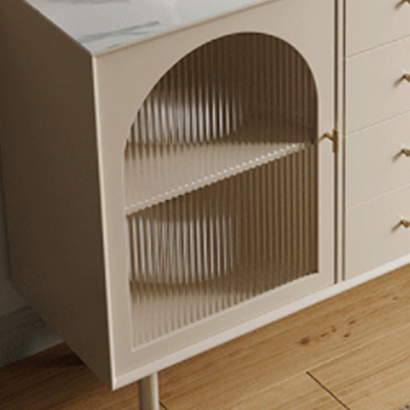 Contemporary Dining Buffet with Drawers Wood Buffet Server for Kitchen Clearhalo 'buffet_sideboard' 'Buffets & Sideboards' 'furn' 'furn_buffet_sideboard' 'Furniture' 'Kitchen & Dining Furniture' 6088085