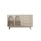 Contemporary Dining Buffet with Drawers Wood Buffet Server for Kitchen 55.1"L x 15.7"W x 41.7"H Clearhalo 'buffet_sideboard' 'Buffets & Sideboards' 'furn' 'furn_buffet_sideboard' 'Furniture' 'Kitchen & Dining Furniture' 6088093