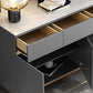 Glam Dining Server Stone e Sideboard in legno con cassetti