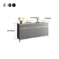 Glam Dining Server Stone e Sideboard in legno con cassetti