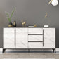 Engineered Wood Buffet Server with Drawers Modern Sideboard Table