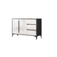 Engineered Wood Buffet Server with Drawers Modern Sideboard Table
