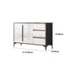 Engineered Wood Buffet Server with Drawers Modern Sideboard Table