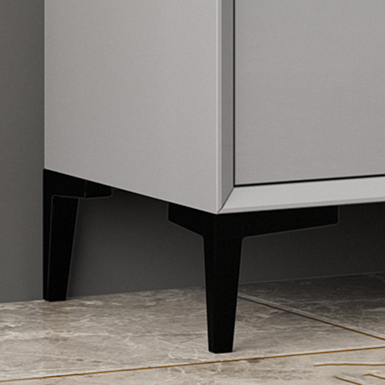 Table du buffet gris contemporain serveur de restauration en bois d'ingénierie