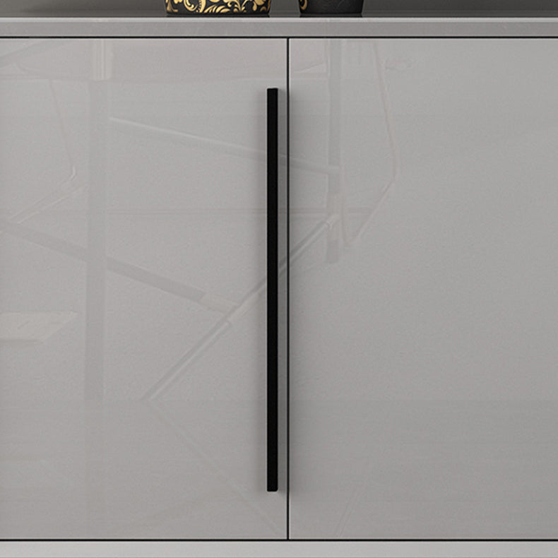 Table du buffet gris contemporain serveur de restauration en bois d'ingénierie