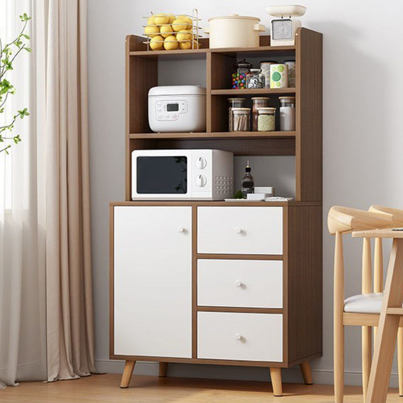 Zeitgenössischer Speiseserver mit Schubladen für den technischen Holzbuffet Server