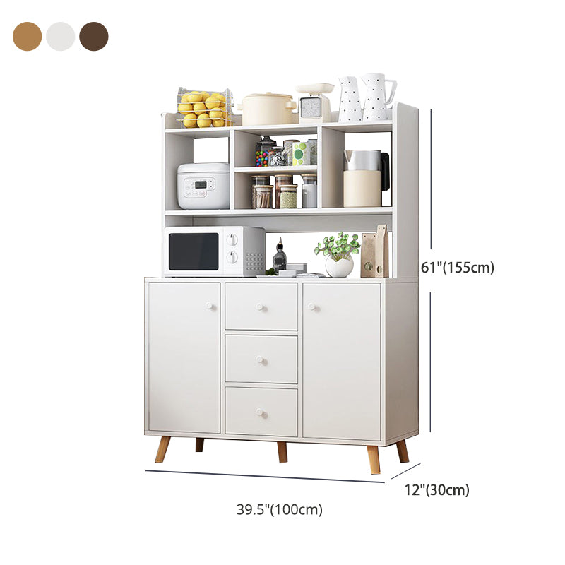 Zeitgenössischer Speiseserver mit Schubladen für den technischen Holzbuffet Server