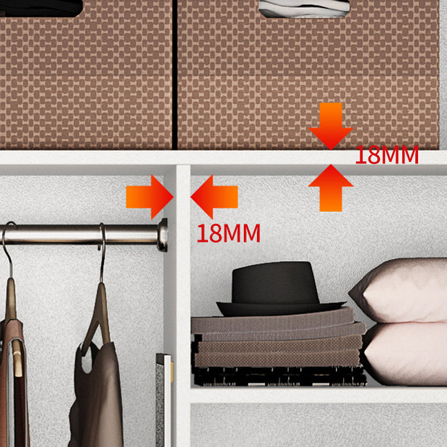 Witte kleur houten garderobe eigentijdse stijl garderobe kast voor thuis