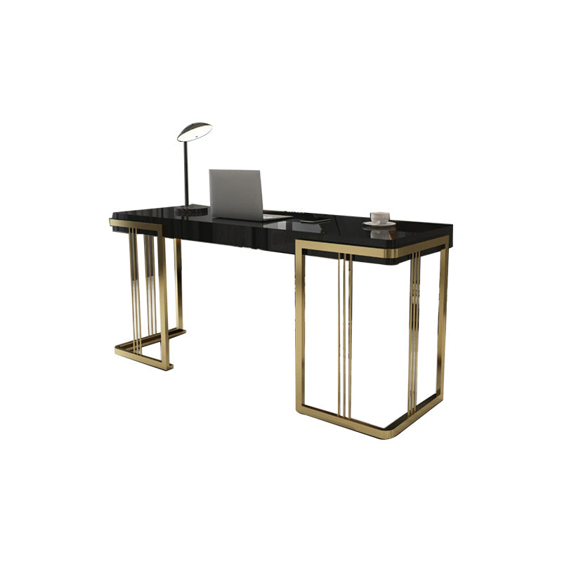 Glam Rectangular Office Desk Marble Solid Wood Writing Desk for Home Clearhalo 'furn' 'furn_office_desk' 'Furniture' 'Office Desks' 'Office Furniture' 'office_desk' 6088487