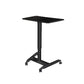 Contemporary Writing Desk Home or Office with Caster Wheels Desk with Metal Legs Clearhalo 'furn' 'furn_office_desk' 'Furniture' 'Office Desks' 'Office Furniture' 'office_desk' 6088505