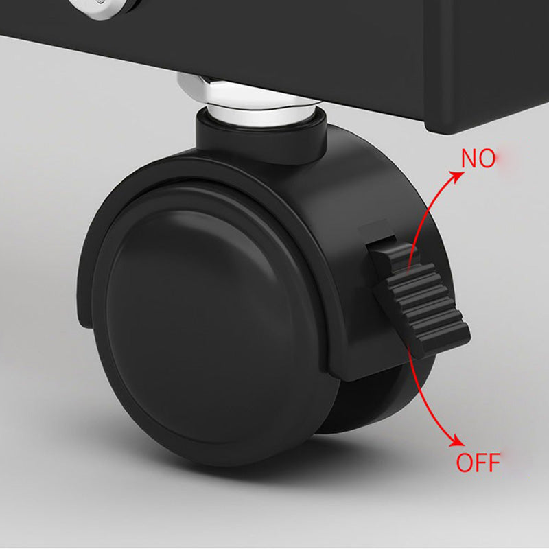 Contemporary Writing Desk Home or Office with Caster Wheels Desk with Metal Legs Clearhalo 'furn' 'furn_office_desk' 'Furniture' 'Office Desks' 'Office Furniture' 'office_desk' 6088507