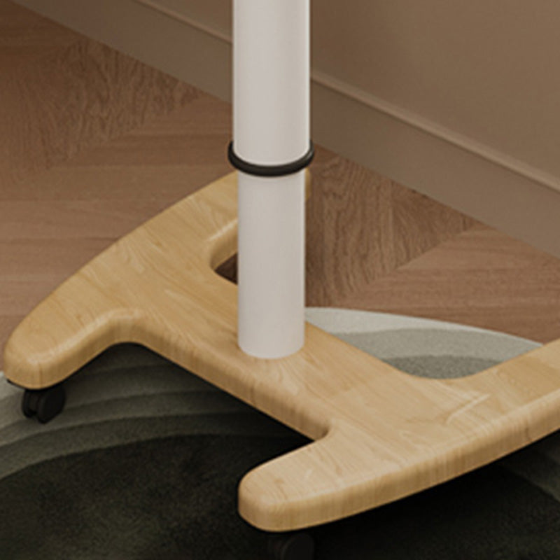 Contemporary Writing Desk Home or Office with Caster Wheels Desk with Metal Legs Clearhalo 'furn' 'furn_office_desk' 'Furniture' 'Office Desks' 'Office Furniture' 'office_desk' 6088511