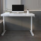 Contemporary Marble T-Shape Office Desk with Metal Legs Writing Desk Gray-White Clearhalo 'furn' 'furn_office_desk' 'Furniture' 'Office Desks' 'Office Furniture' 'office_desk' 6088533