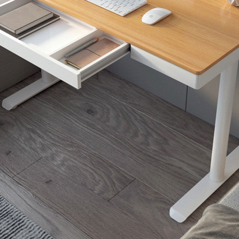 Contemporary Marble T-Shape Office Desk with Metal Legs Writing Desk Clearhalo 'furn' 'furn_office_desk' 'Furniture' 'Office Desks' 'Office Furniture' 'office_desk' 6088543