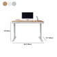 Contemporary Marble T-Shape Office Desk with Metal Legs Writing Desk Clearhalo 'furn' 'furn_office_desk' 'Furniture' 'Office Desks' 'Office Furniture' 'office_desk' 6088546