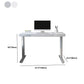 Contemporary Marble T-Shape Office Desk with Metal Legs Writing Desk Clearhalo 'furn' 'furn_office_desk' 'Furniture' 'Office Desks' 'Office Furniture' 'office_desk' 6088547