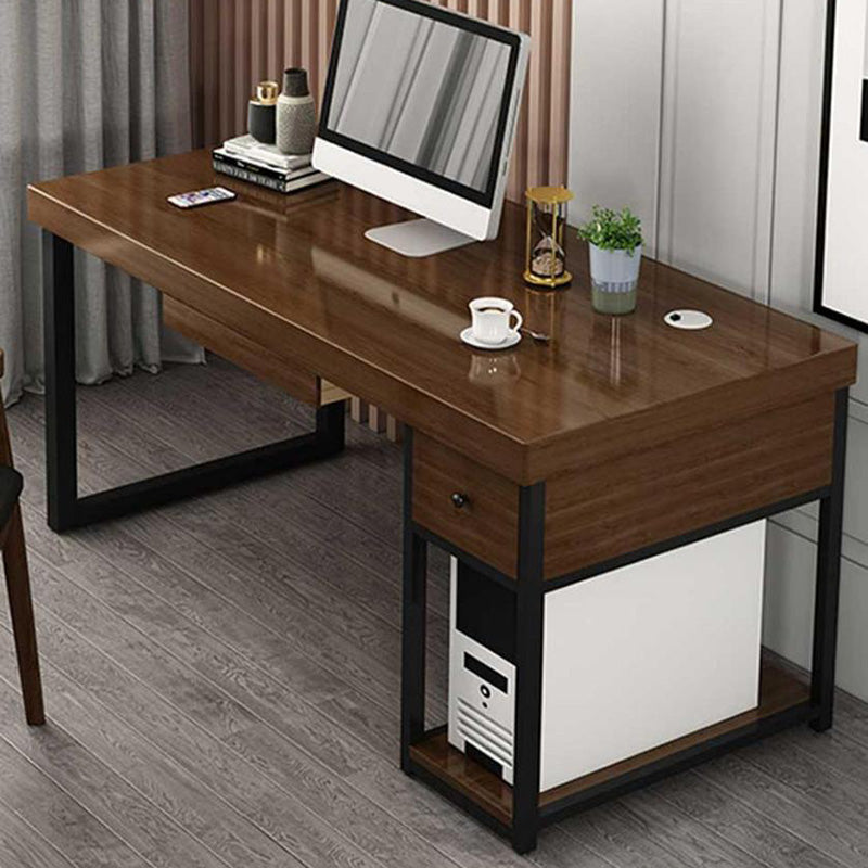Contemporary Wooden Gaming Desk for Office 23.6"W X 29.5"H Desk Clearhalo 'furn' 'furn_office_desk' 'Furniture' 'Office Desks' 'Office Furniture' 'office_desk' 6088550