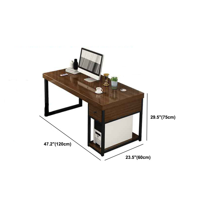 Contemporary Wooden Gaming Desk for Office 23.6"W X 29.5"H Desk Clearhalo 'furn' 'furn_office_desk' 'Furniture' 'Office Desks' 'Office Furniture' 'office_desk' 6088557