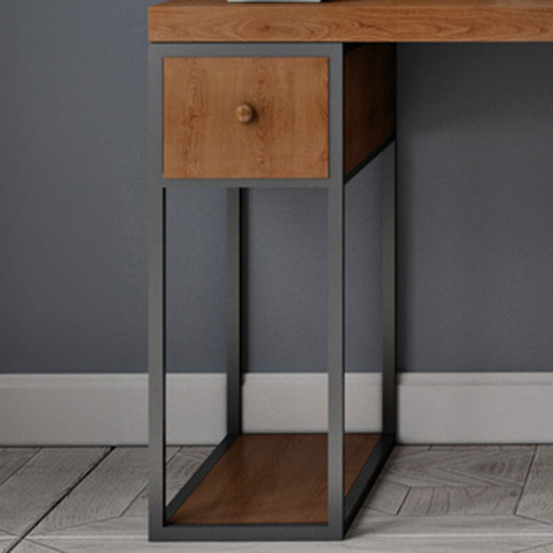 Hedendaagse massief houten bureau 30-inch H Computer Desk in Brown