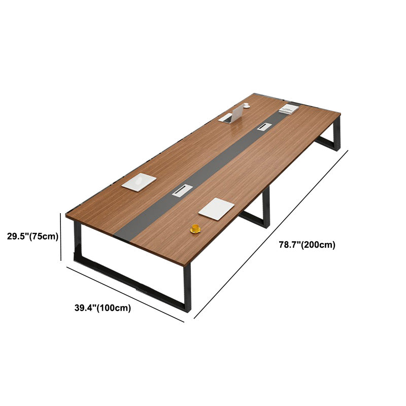 Contemporary Office Desk Sled Computer Desk in Matte Finish for Office ...