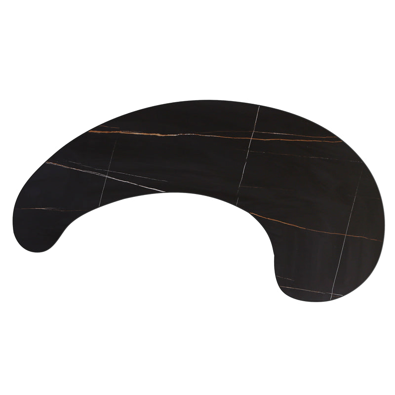 Scrivania per ufficio contemporanea scrivania nera con gambe per spille di ferro