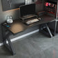 Industrial Rectangular Gaming Desk Wood Writing Desk for Home
