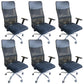 16" Wide Contemporary Arm Chair Breathable AirGrid Upholstered Desk Chair 6 Piece Set Height-Adjustable Arms Clearhalo 'furn' 'furn_office_chair' 'Furniture' 'Office Chairs' 'Office Furniture' 'office_chair' 6089026