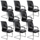 22 Inch Wide Arm Chair Contemporary Black No Wheels Desk Chair 8 Piece Set Clearhalo 'furn' 'furn_office_chair' 'Furniture' 'Office Chairs' 'Office Furniture' 'office_chair' 6089152