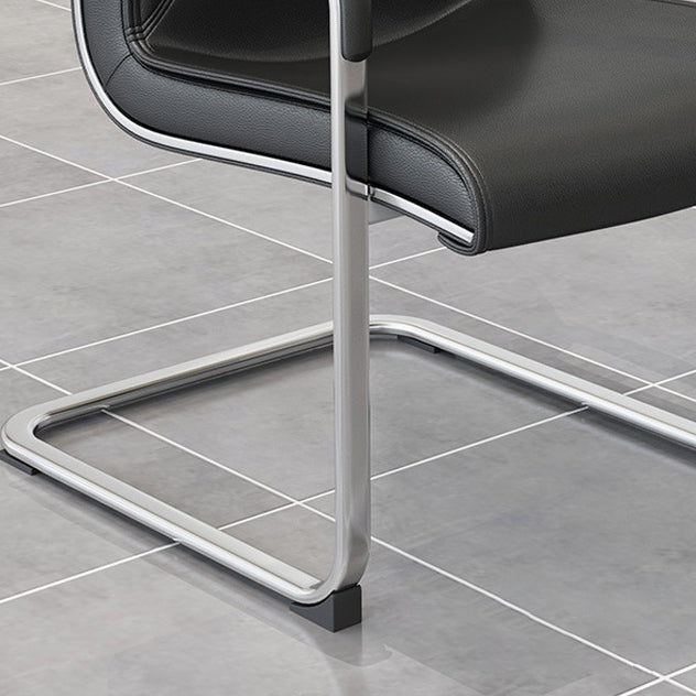 22 Inch Wide Arm Chair Contemporary Black No Wheels Desk Chair Clearhalo 'furn' 'furn_office_chair' 'Furniture' 'Office Chairs' 'Office Furniture' 'office_chair' 6089158