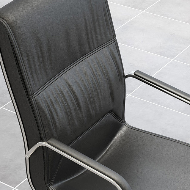 22 Inch Wide Arm Chair Contemporary Black No Wheels Desk Chair Clearhalo 'furn' 'furn_office_chair' 'Furniture' 'Office Chairs' 'Office Furniture' 'office_chair' 6089159