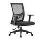 Modern Mid-Back Arm Chair Black Task Microfiber Office Chair