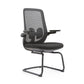 Modern No Wheels Desk Chair Microfiber Black High Back Chair Clearhalo 'furn' 'furn_office_chair' 'Furniture' 'Office Chairs' 'Office Furniture' 'office_chair' 6089249