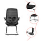 Modern No Wheels Desk Chair Microfiber Black High Back Chair Clearhalo 'furn' 'furn_office_chair' 'Furniture' 'Office Chairs' 'Office Furniture' 'office_chair' 6089254