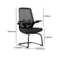 Modern No Wheels Desk Chair Microfiber Black High Back Chair Clearhalo 'furn' 'furn_office_chair' 'Furniture' 'Office Chairs' 'Office Furniture' 'office_chair' 6089258