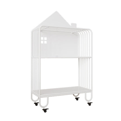 11" Wide Contemporary Shelf Metal Open Shelves Included Bookcase