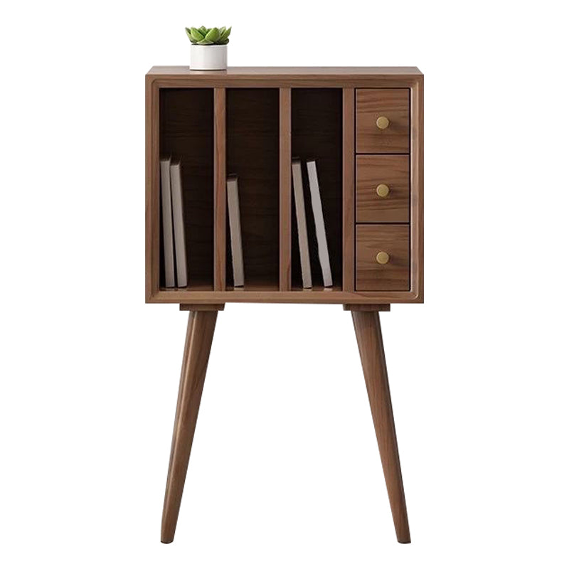 11" Wide Contemporary Shelf Closed Back Solid Wood Pine Bookcase Clearhalo 'Bookcases' 'furn' 'furn_bookcases' 'Furniture' 'Office Furniture' 6089320