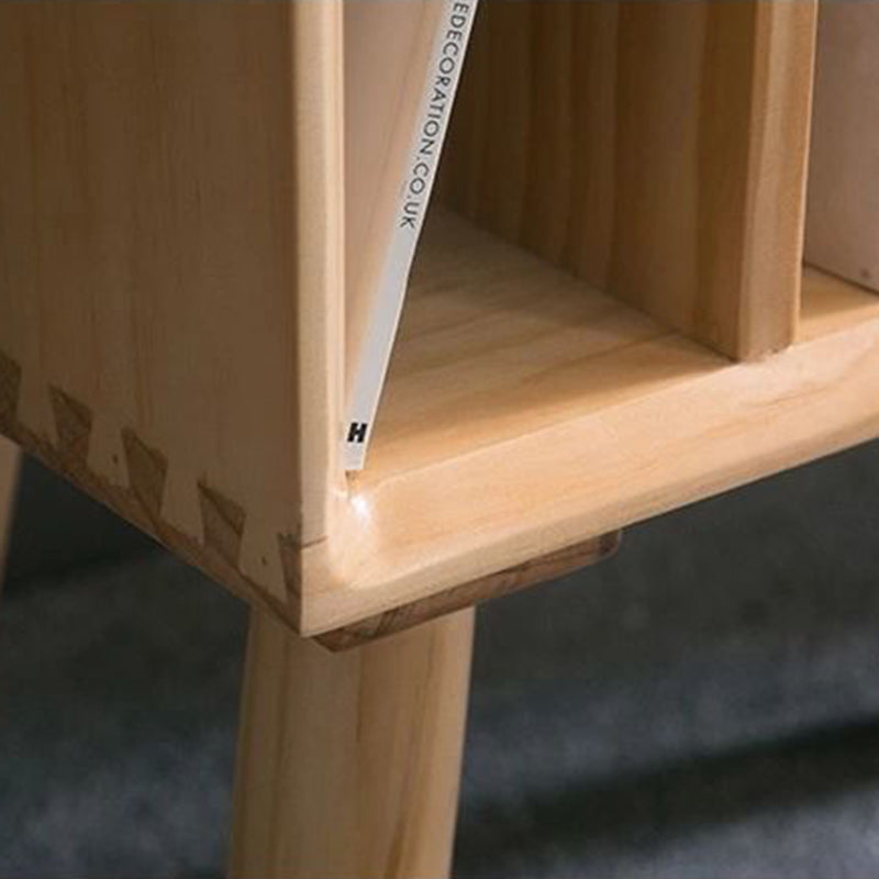 11" Wide Contemporary Shelf Closed Back Solid Wood Pine Bookcase Clearhalo 'Bookcases' 'furn' 'furn_bookcases' 'Furniture' 'Office Furniture' 6089321