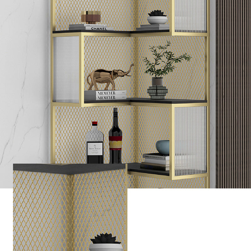 22 "étagères contemporaines de large étagères fermées en métal comprenant une bibliothèque