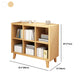 11.8 "De large étagère contemporaine fermée en bois naturel en bois naturel