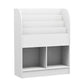 Modem Wooden Bookshelf Pure White Geometric Shelf Bookshelf for Home Office