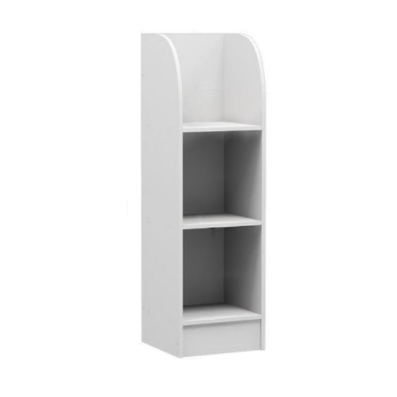 Modem Wooden Bookshelf Pure White Geometric Shelf Bookshelf for Home Office
