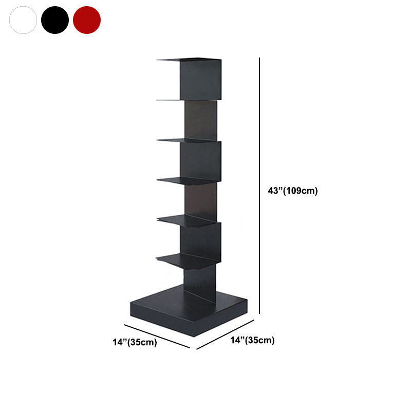 Modem Metal Bookshelf Geometric Shelf Bookshelf for Home Office 13.8" W Clearhalo 'Bookcases' 'furn' 'furn_bookcases' 'Furniture' 'Office Furniture' 6089403
