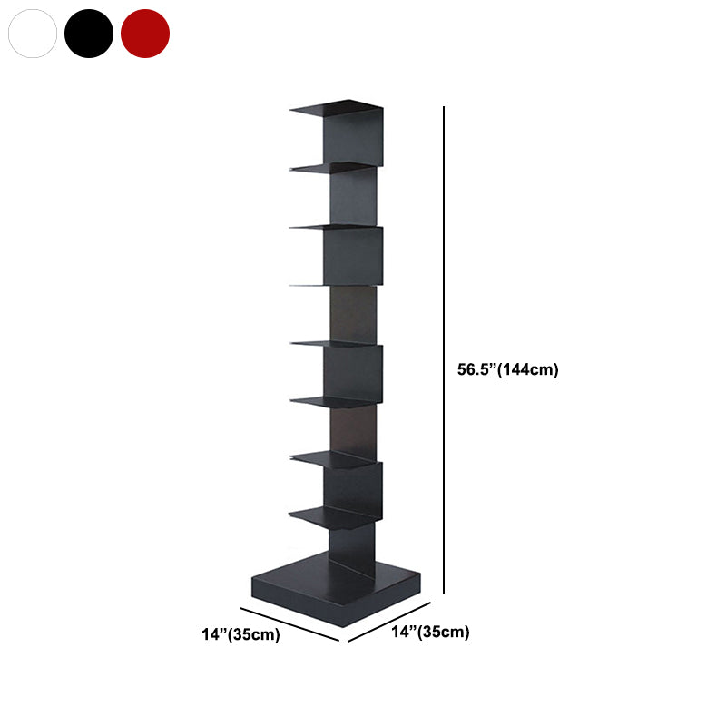 Modem Metal Bookshelf Geometric Shelf Bookshelf for Home Office 13.8" W Clearhalo 'Bookcases' 'furn' 'furn_bookcases' 'Furniture' 'Office Furniture' 6089405
