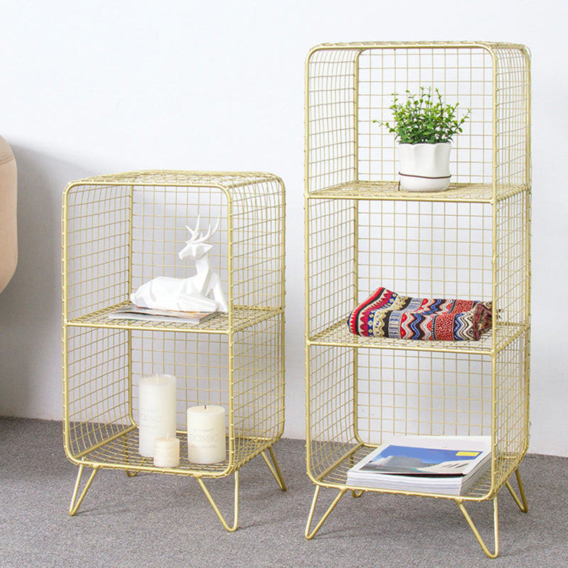 Modem Metal Bookshelf Standard Shelf Bookshelf for Home Office 11.8" W