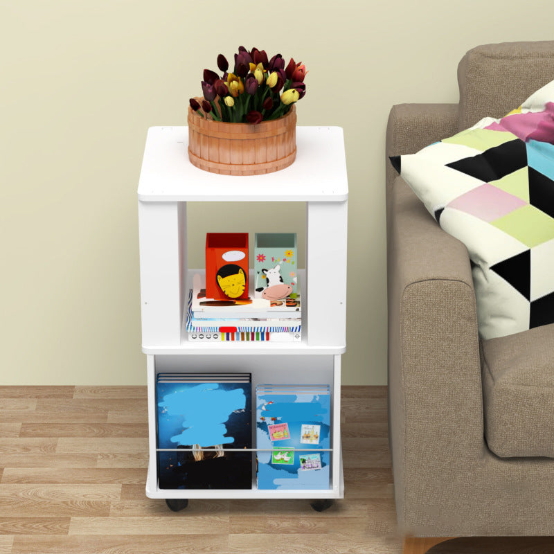 Contemporary Wood Bookshelf Standard Shelf Bookshelf for Home Office 15.4" W