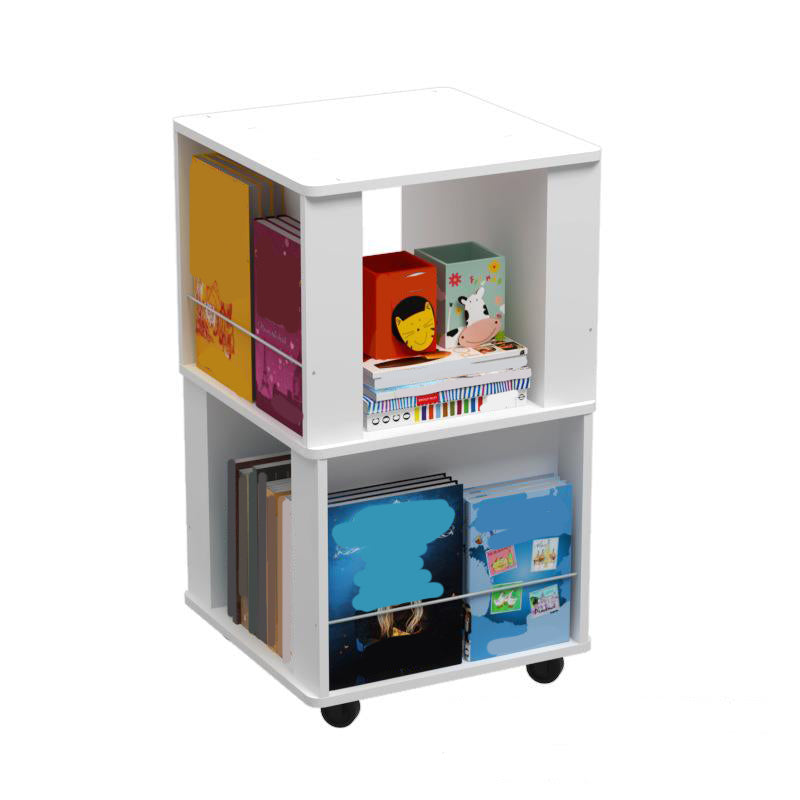 Contemporary Wood Bookshelf Standard Shelf Bookshelf for Home Office 15.4" W