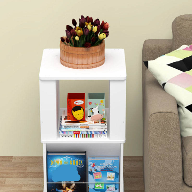 Contemporary Wood Bookshelf Standard Shelf Bookshelf for Home Office 15.4" W