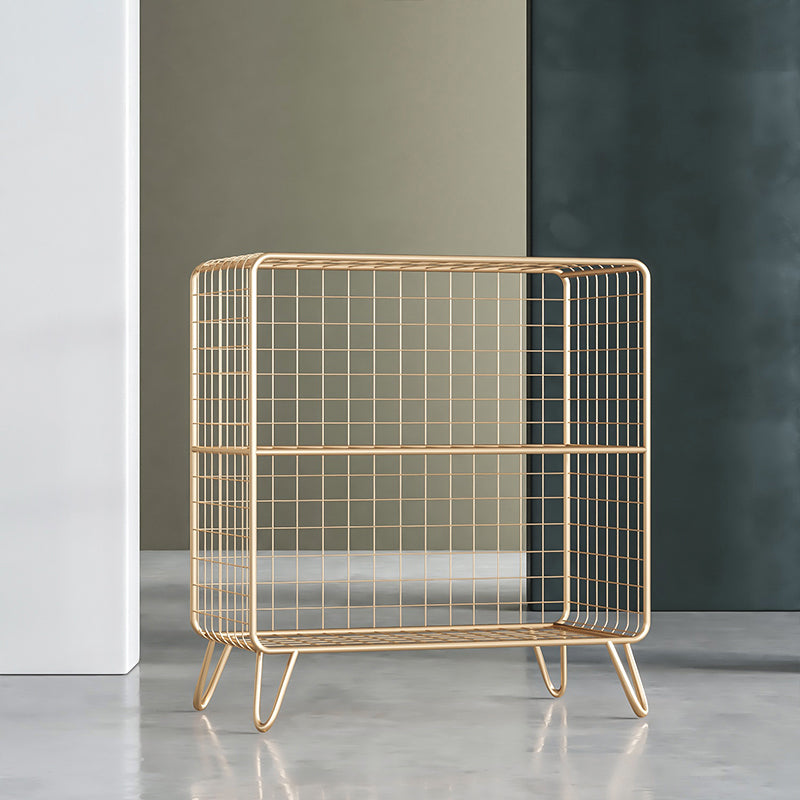 Glam Metal Bookshelf Standard Shelf Shelfshelf for Home Office