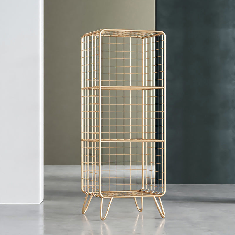 Glam Metal Bookshelf Standard Shelf Shelfshelf for Home Office